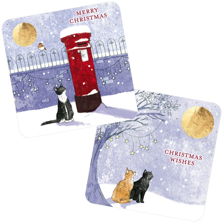 Christmas Cats, 10 Luxury Christmas Cards