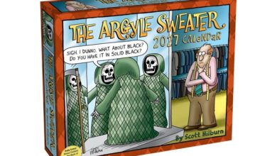 The Argyle Sweater Desk Calendar 2027