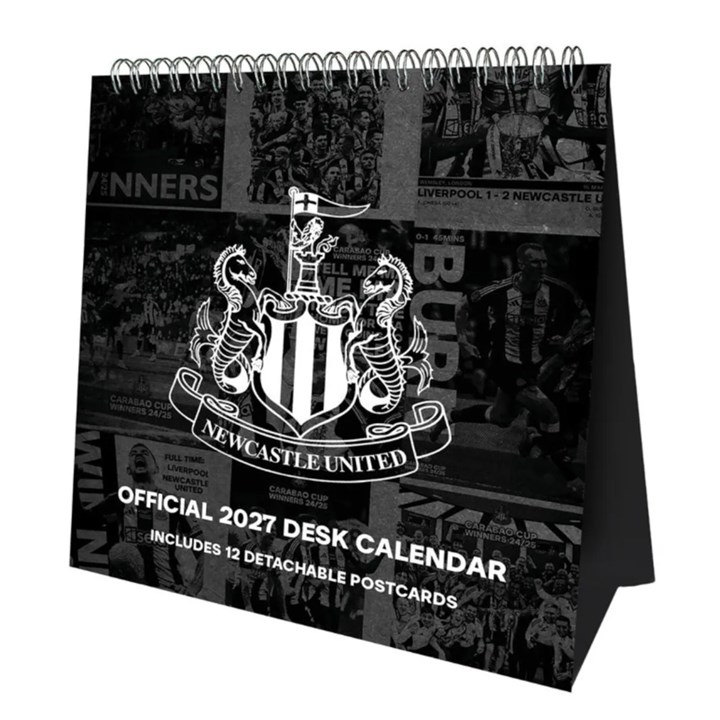 Newcastle United FC, Postcard Easel Desk Calendar 2027