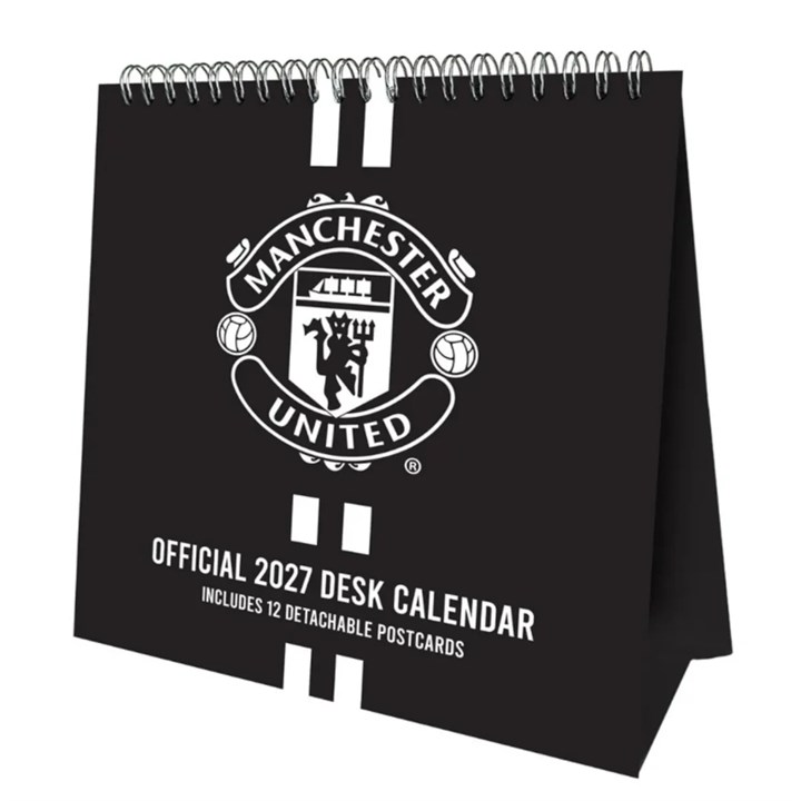 Manchester United FC, Postcard Easel Desk Calendar 2027