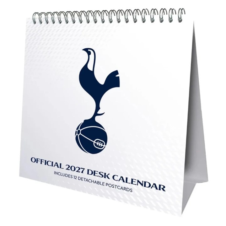 Tottenham Hotspur FC, Postcard Easel Desk Calendar 2027