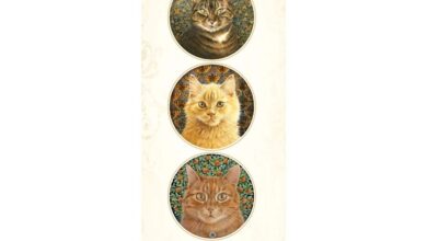 Ivory Cats Slim Calendar 2027