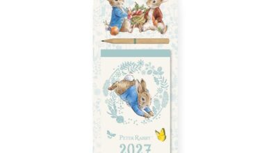 Peter Rabbit Illustrated Magnetic Slim Calendar 2027
