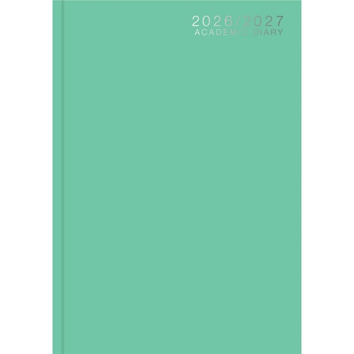 Mint Classic Academic Day To View A4 Diary 2026 – 2027
