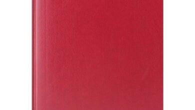 Dark Red Hardback Day To View A6 Diary 2027