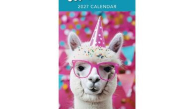Llama Drama Slim Calendar 2027