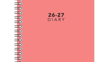 Pink Academic Week To View A5 Diary 2026 - 2027