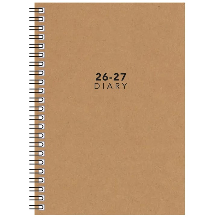 Kraft Academic Week To View A5 Diary 2026 – 2027