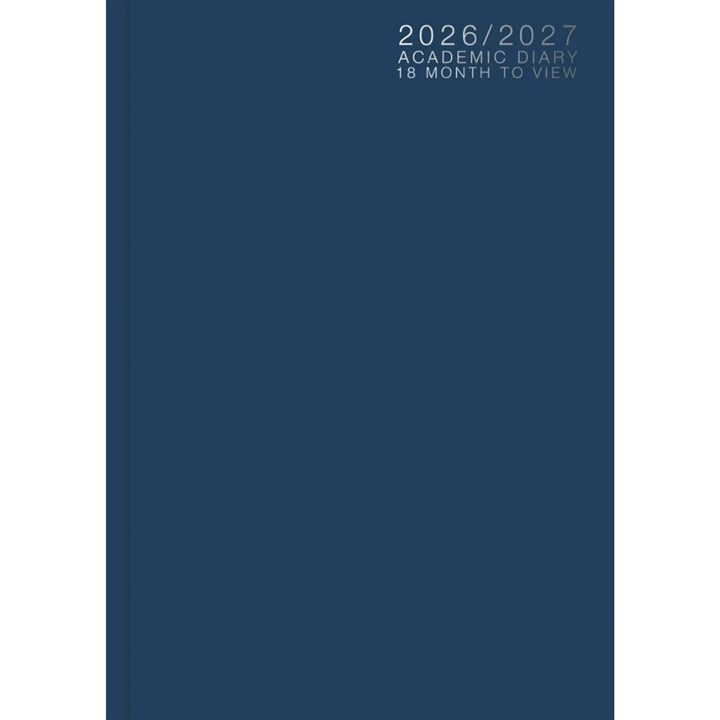 Blue Classic Academic Week To View A5 Diary 2026 – 2027