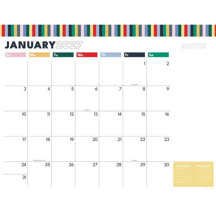 Long Weekend Large Desk Pad 2027