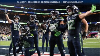 Seattle Seahawks NFL Calendar 2027