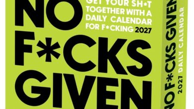 No F*cks Given Desk Calendar 2027