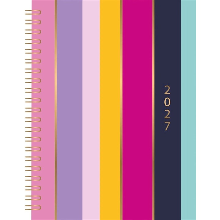 Bright Vertical Stripes A5 Diary 2027