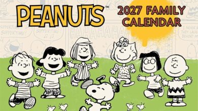 Peanuts A4 Family Planner 2027