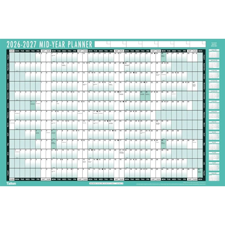 Academic Yearly Poster Planner 2026 – 2027