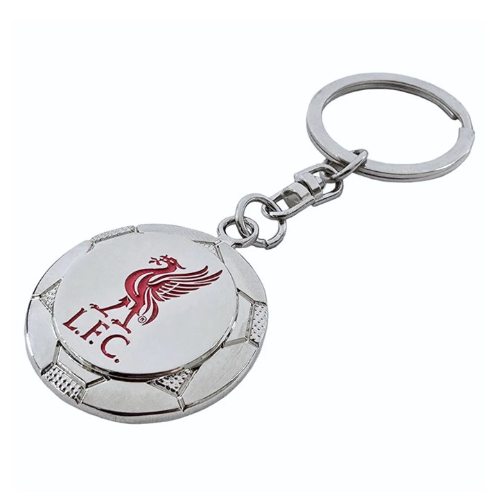 Liverpool FC Silver Football Keyring