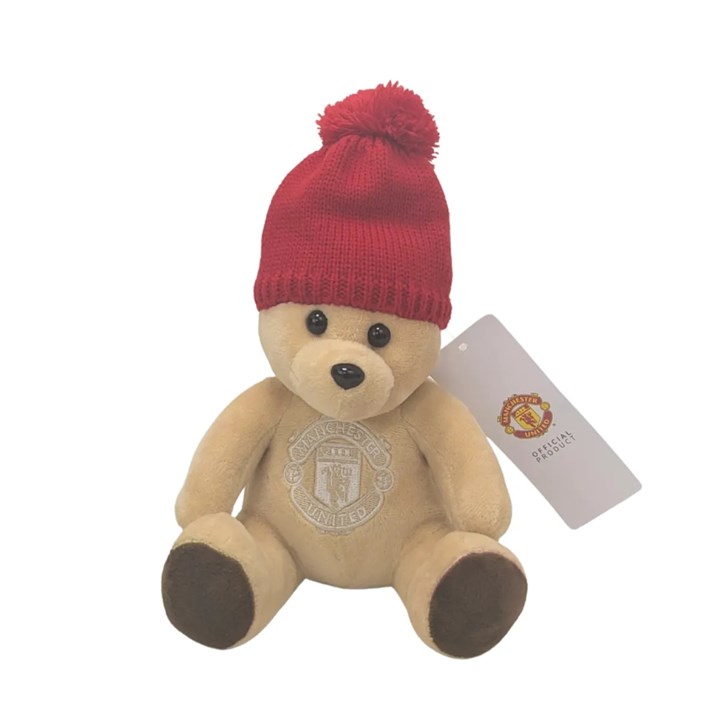 Manchester United FC Beanie Hat Bear