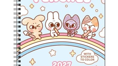 Pocket Peaches Colouring Diary 2027