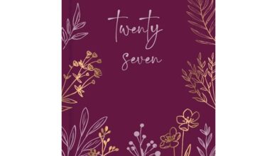 Maroon Floral Meadow Slim Diary 2027