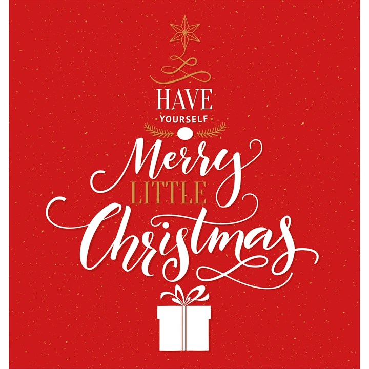 Merry Little Christmas Mini & Easel Calendar Gift Wrap Envelope