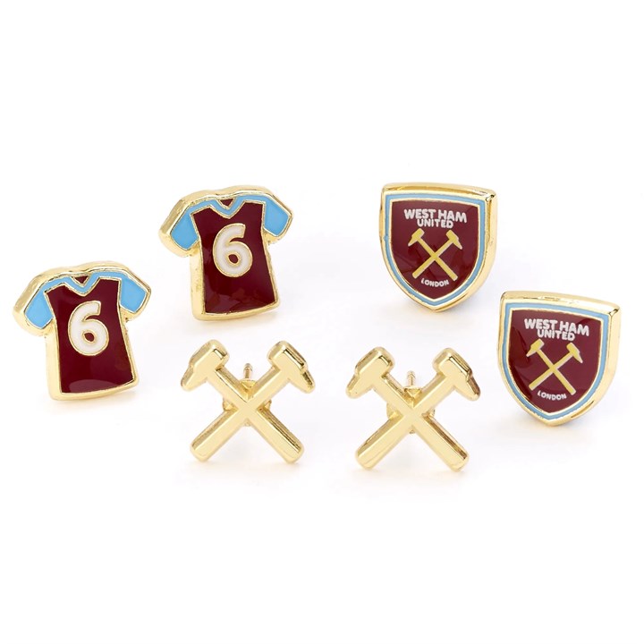 West Ham United FC Stud Earring Set