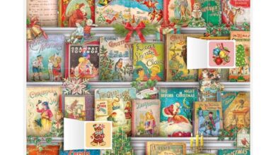 Christmas Bookshelves Traditional Advent Calendar