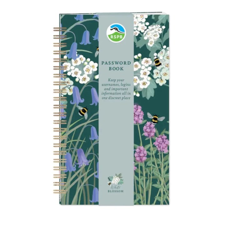 RSPB, White Blossom Password Book