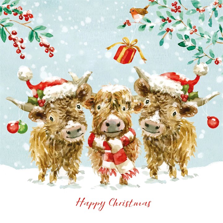 Highland Friends, 10 Christmas Cards