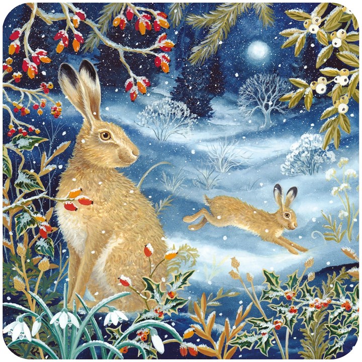 RSPB, Moonlit Snow 10 Luxury Christmas Cards
