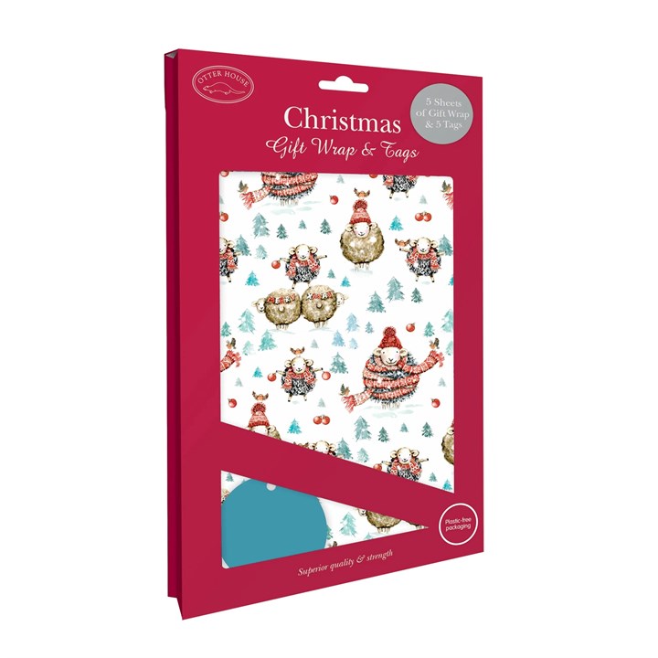Wrapped Up Sheep Christmas Wrap & Tags