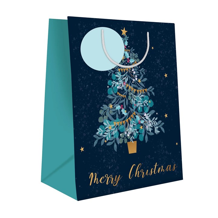 Medium Christmas Winter Tree Gift Bag