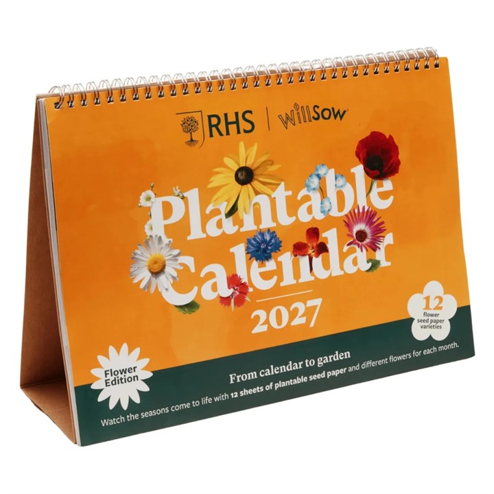RHS, Plantable Flower Large Easel Desk Calendar 2027