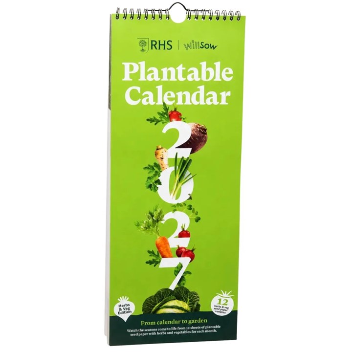 RHS, Plantable Veg & Herb Slim Calendar 2027