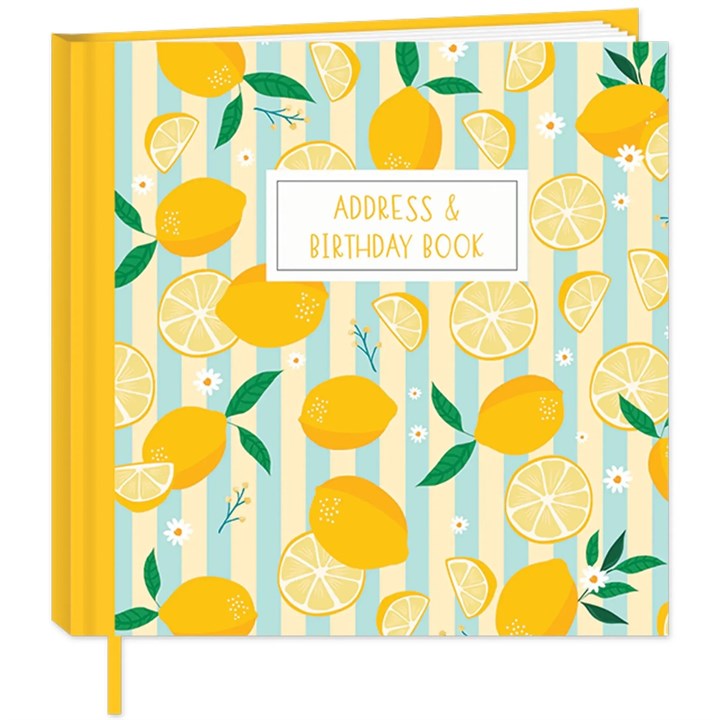 Zesty Lemon Address & Birthday Book