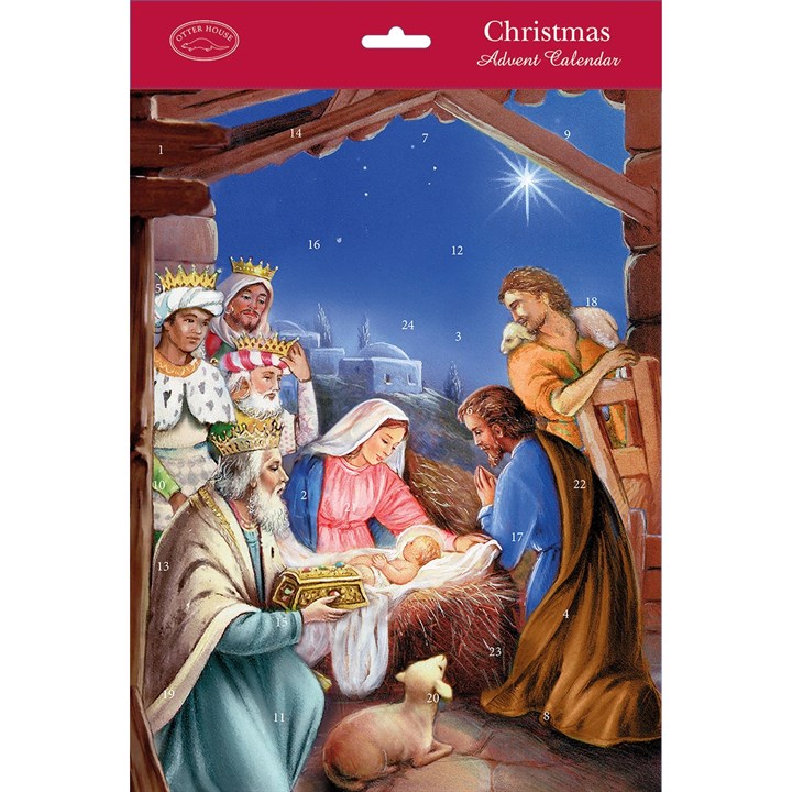 Traditional Nativity Scene Advent Calendar