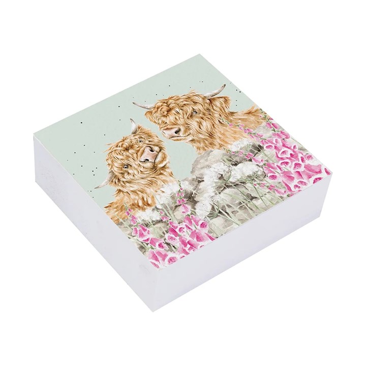 Wrendale Designs, Just for Moo, Highland Cow Sticky Notes