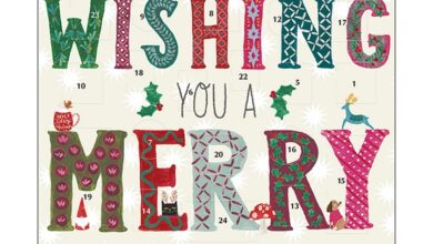 Merry Christmas Mini Traditional Advent Card