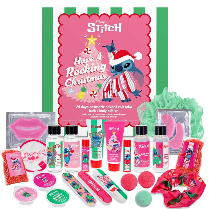 Disney Stitch, Rocking Christmas Bath & Body Advent Calendar