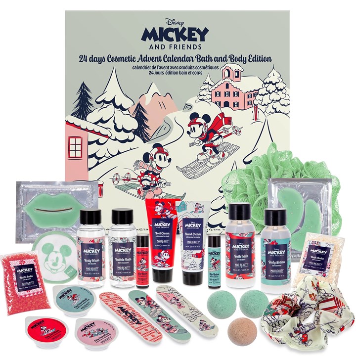 Disney, Mickey and Minnie Ski Bath & Body Advent Calendar