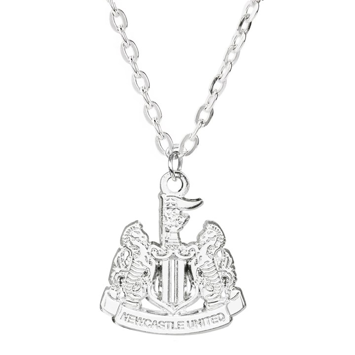 Newcastle United FC Silver Plated Pendant in Gift Box