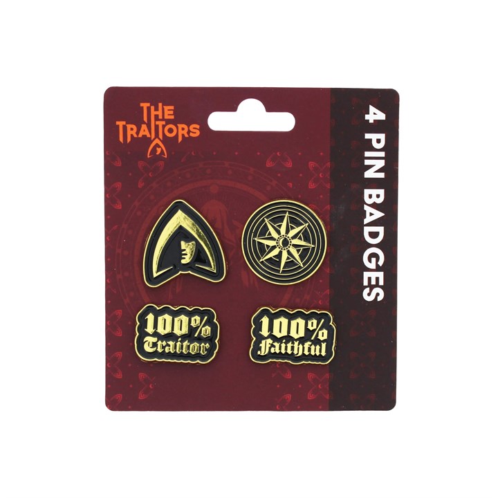 The Traitors, Set of 4 Pin Badges