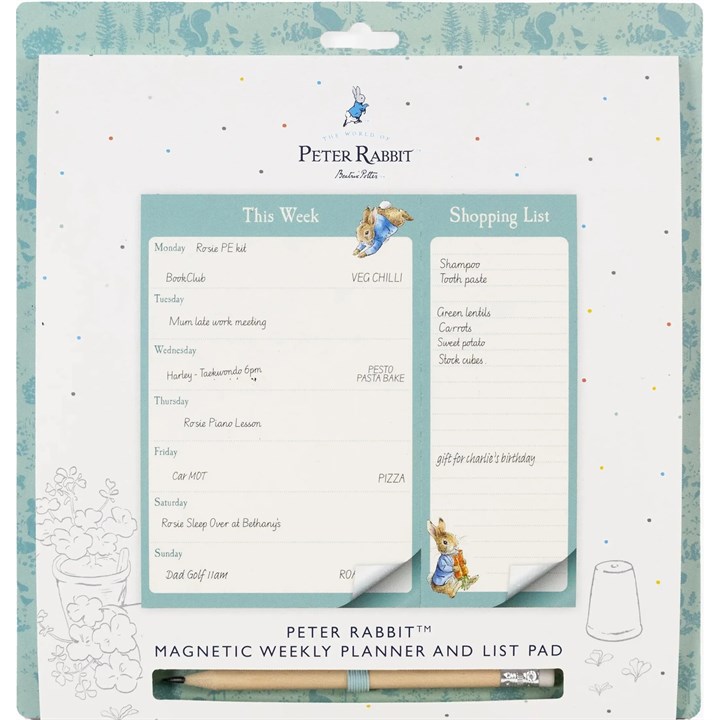 Peter Rabbit Magnetic Weekly Shopping Planner