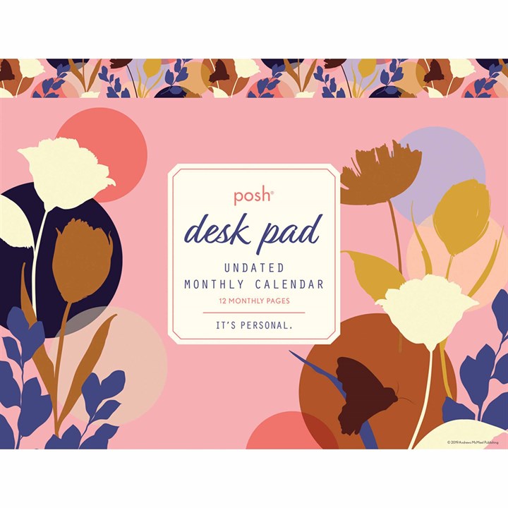Posh Monthly Perpetual Desk Pad