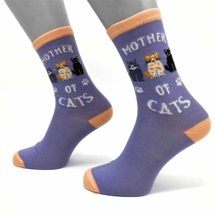 Mother of Cats Socks – Size 4 – 8