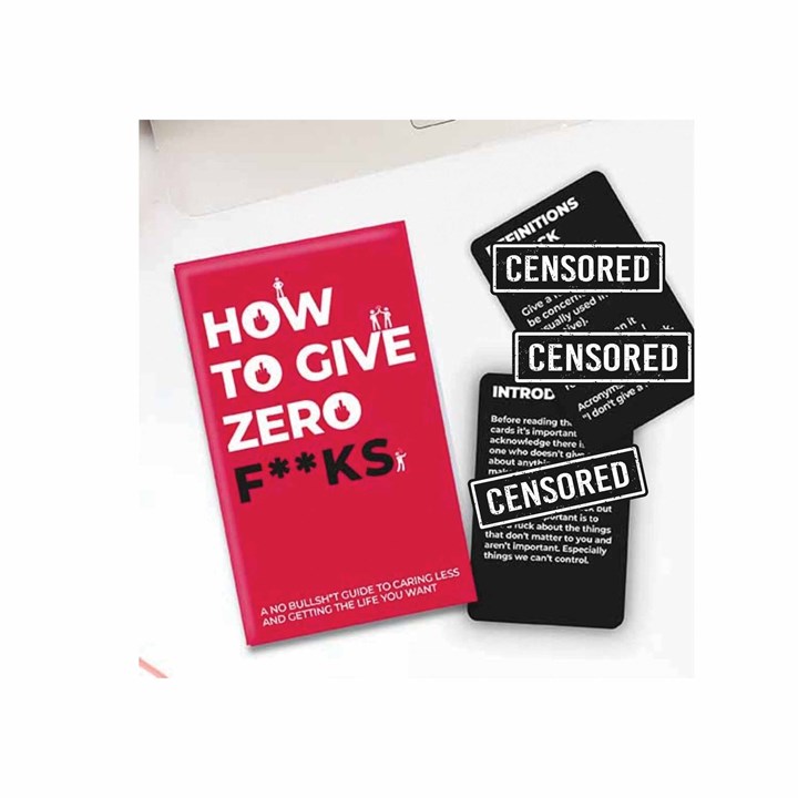 How To Give Zero F**ks Cards