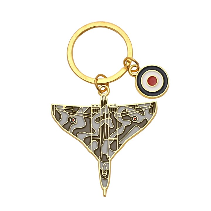 Royal Air Force Enamel Vulcan Keyring