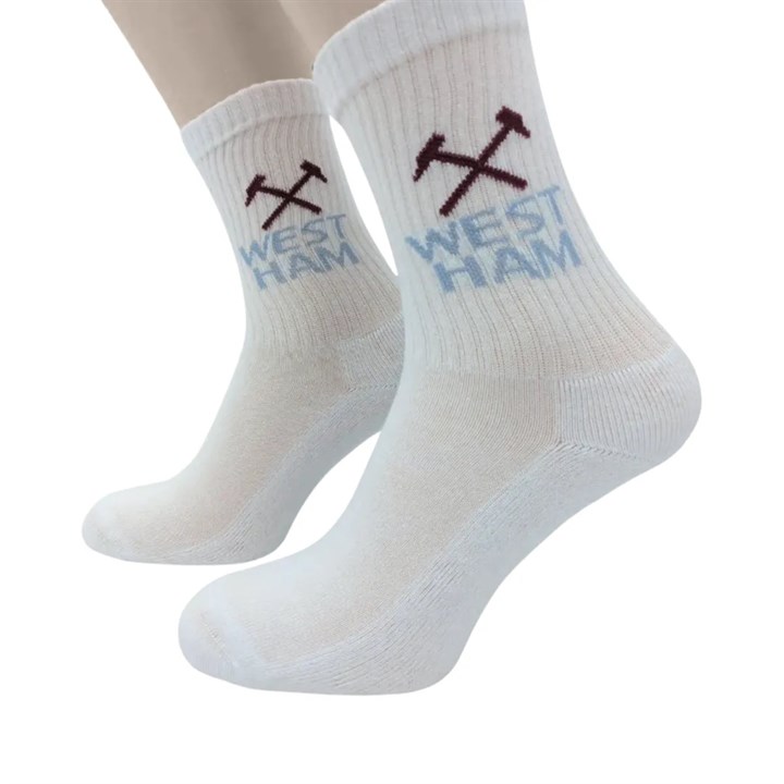 West Ham United FC 3 Pack Sports Socks – Size 4 – 6.5