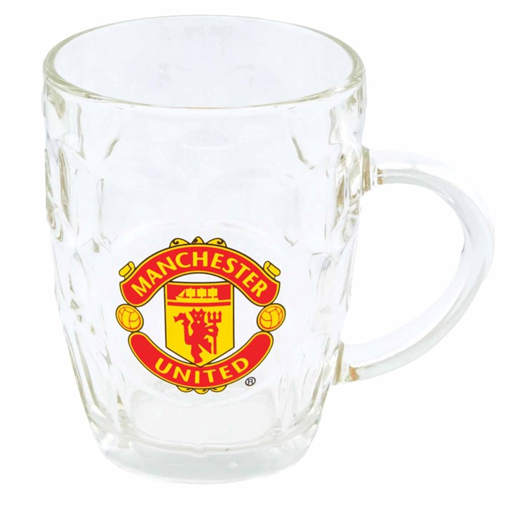 Manchester United FC Dimple Tankard Pint Glass